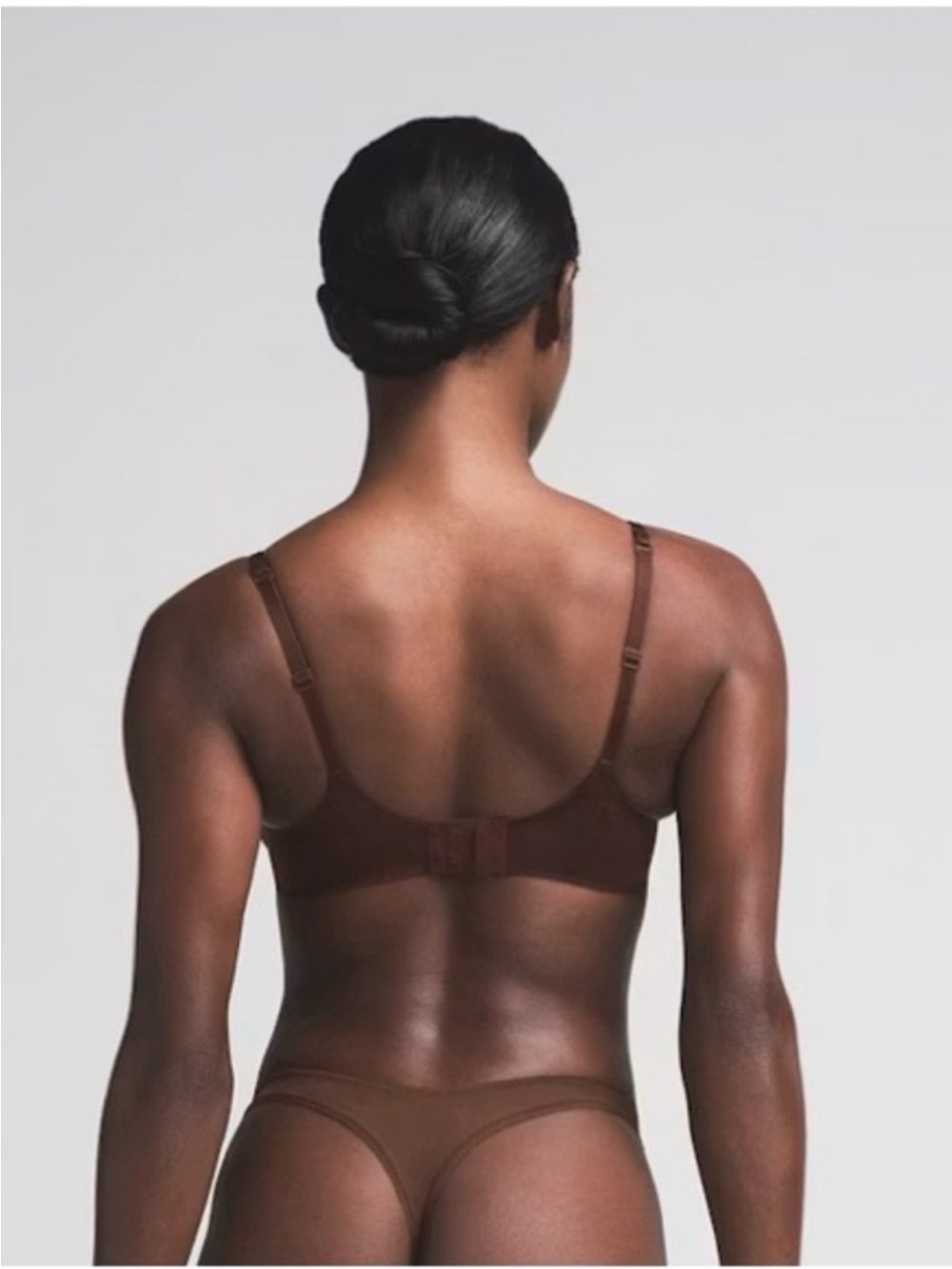 SKIMS Balconette Push-Up Bra - Chocolate Brown - Picture 3 of 5